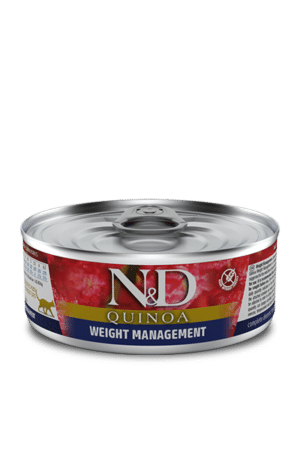 FARMINA N&D Quinoa weight management chat adulte 80g
