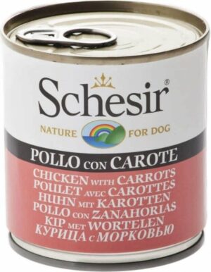 Schesir Boite Poulet et Carotte Chien Adulte 285gr
